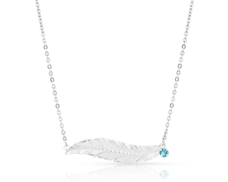 Montana Silversmiths® Silver Horizontal Feather Necklace