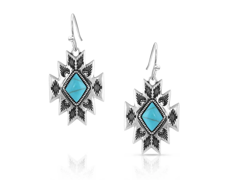 Montana Silversmiths® Turquoise Star Pendant Earrings