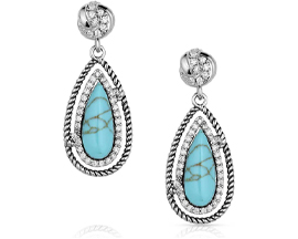 Montana Silversmiths® Tied & True Turquoise Earrings