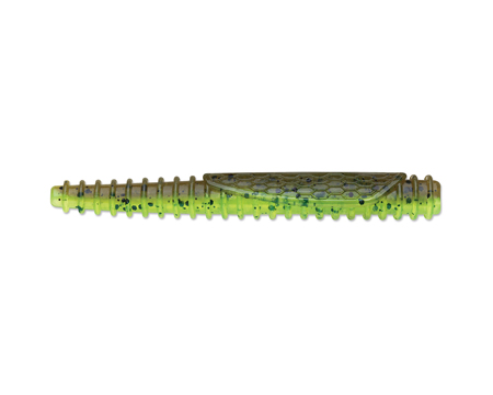 Crush City® Rapala Ned BLT Worm 3 - Green Pumpkin Chartreuse Pepper