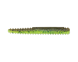Crush City® Rapala Ned BLT Worm 3 - Green Pumpkin Chartreuse Pepper