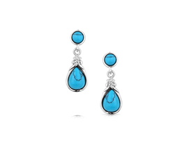 Montana Silversmiths® Blue Sands Turquoise Earrings