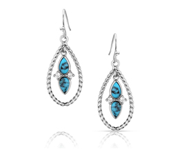 Montana Silversmiths® Moonlit Ocean Turquoise Earrings