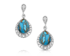 Montana Silversmiths® Blue River Turquoise Earrings