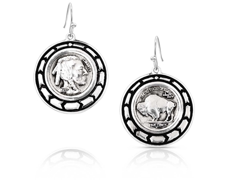 Montana Silversmiths® Buffalo Plains Earrings