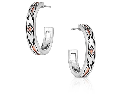 Montana Silversmiths® Western Sands Hoop Earrings