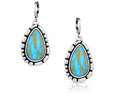 Montana Silversmiths® Prickly Pear Turquoise Earrings