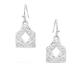 Montana Silversmiths® Out West Cow Tag Earrings