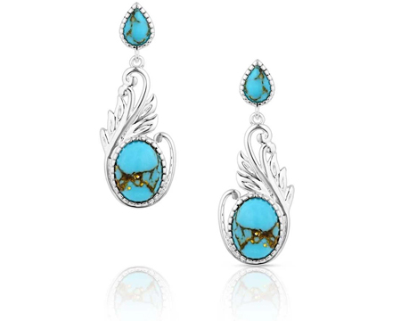 Montana Silversmiths® Turquoise Breeze Earrings