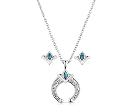 Montana Silversmiths® Squash Blossom Crystal Jewelry Set