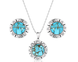 Montana Silversmiths® Inner Love Turquoise Jewelry Set