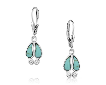 Montana Silversmiths® Kristy Titus Tracker's Trail Turquoise Earrings