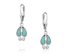 Montana Silversmiths® Kristy Titus Tracker's Trail Turquoise Earrings