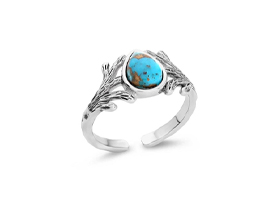 Montana Silversmiths® Kristy Titus Alpine Embrace Turquoise Ring