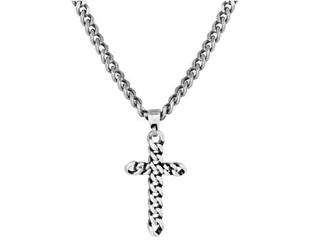 Montana Silversmiths® Men's Braided Cross Necklace
