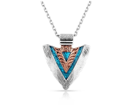 Montana Silversmiths® Inner Light Turquoise Arrowhead Necklace