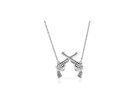 Montana Silversmiths® Crossed Pistols Pendant