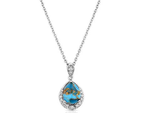 Montana Silversmiths® Blue Rivers Turquoise Necklace