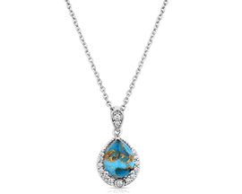 Montana Silversmiths® Blue Rivers Turquoise Necklace