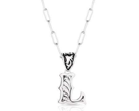 Montana Silversmiths® Western Initial L Necklace