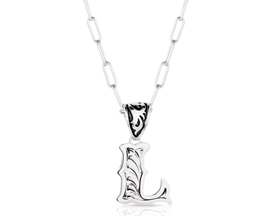 Montana Silversmiths® Western Initial L Necklace