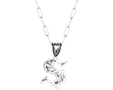 Montana Silversmiths® Western Initial S Necklace