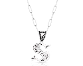 Montana Silversmiths® Western Initial S Necklace
