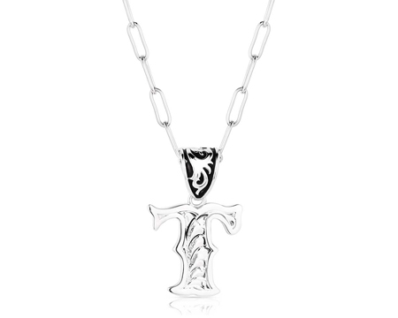Montana Silversmiths® Western Engraved Initial T Necklace