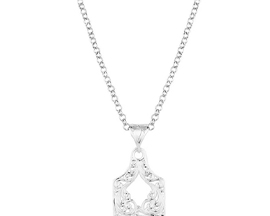 Montana Silversmiths® Cow Tag Silver Necklace