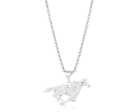 Montana Silversmiths® Out West Running Horse Necklace