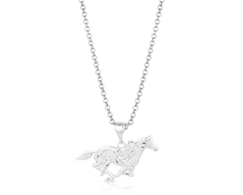Montana Silversmiths® Out West Running Horse Necklace