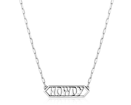 Montana Silversmiths® Howdy Bar Necklace