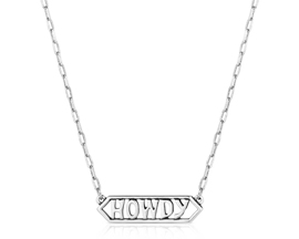 Montana Silversmiths® Howdy Bar Necklace