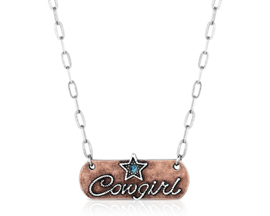 Montana Silversmiths® Rustic Cowgirl Bar Necklace
