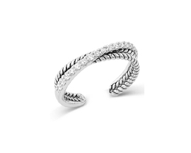 Montana Silversmiths® Crystal Crossover Ring