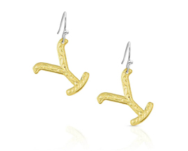Montana Silversmiths® The Yellowstone Hanging Y Earrings