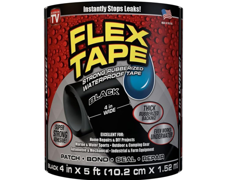 Flex Tape® Black 4" x 5'
