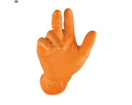 Disposable Nitrile Gloves - Orange XL