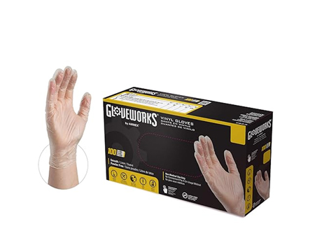 Gloveworks® Disposable Vinyl Gloves - Large
