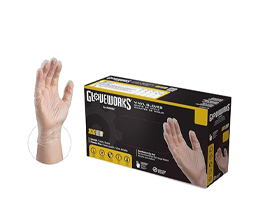 Gloveworks® Disposable Vinyl Gloves - Large