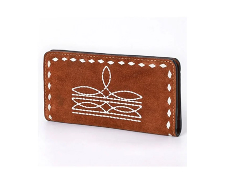 American Darling Boot Stitch Leather Wallet