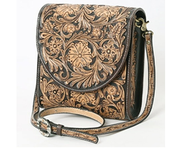 American Darling Hand Tooled Leather Crossbody Bag