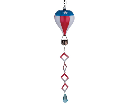 Mini Hot Air Balloon Spinner Lantern - Americana