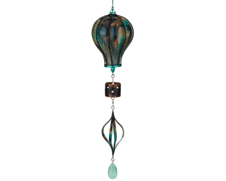 Solar Hot Air Balloon Spinner - Green