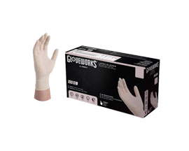 Gloveworks® Disposable Latex Gloves - Large 