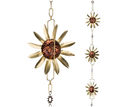 Sunflower Rain Chain