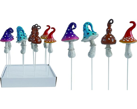 Mini Resin Mushroom Picks