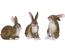Brown Sitting Rabbit - Assorted