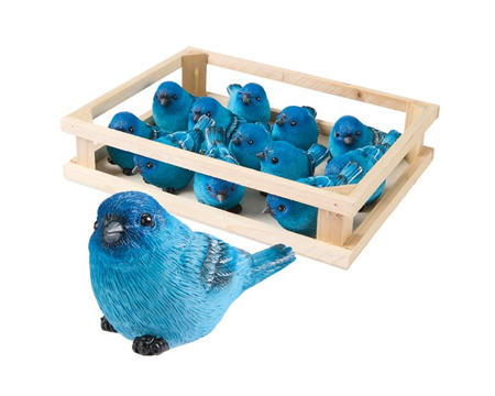 Indigo Bird Figurine