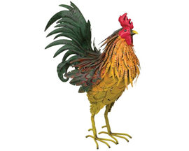 Napa Rooster Decor 15 inches